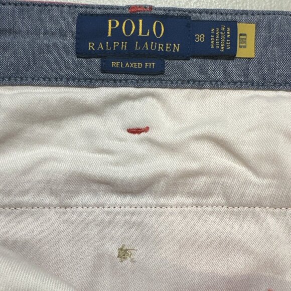 Polo Ralph Lauren Men's size 38 Nantucket Red Relaxed Fit 8" Cotton Chino Shorts - Picture 4 of 11